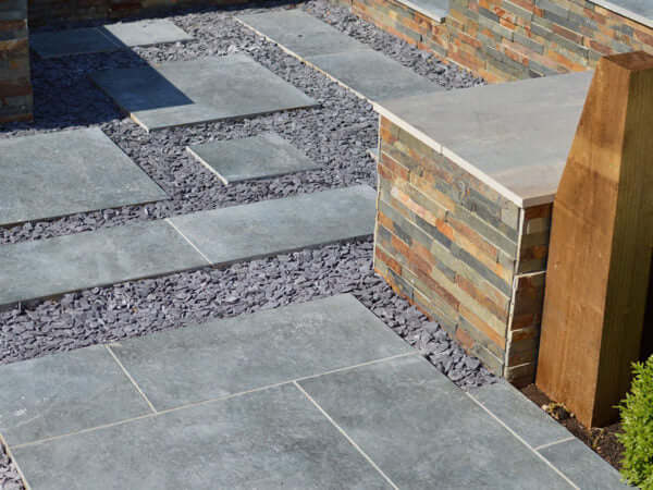 Modular Porcelain Paving from Miles Stone in Acton Blue