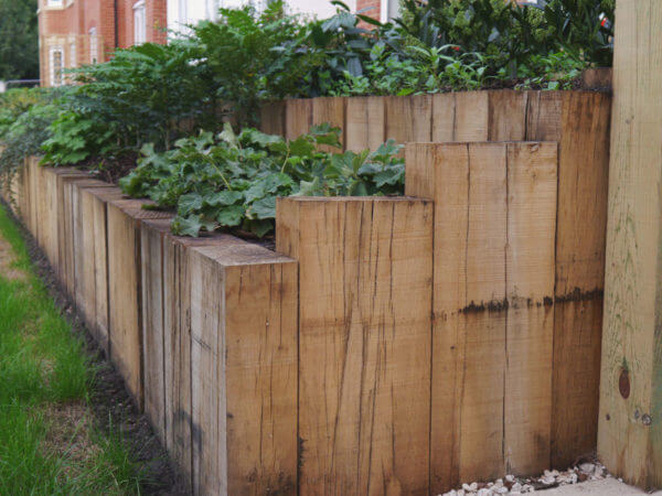 New Oak Railway Sleepers pictured in Hampshire