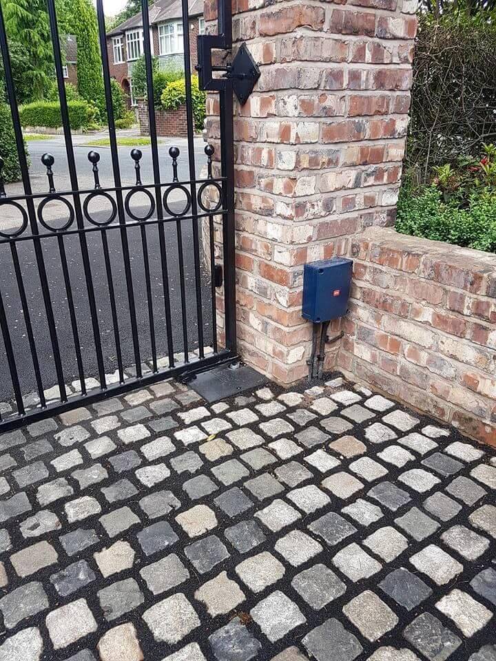 Old Reclaimed Street Setts Cubes on Driveway