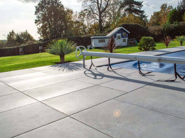 Trentino Grey Porcelain Paving in Hampshire