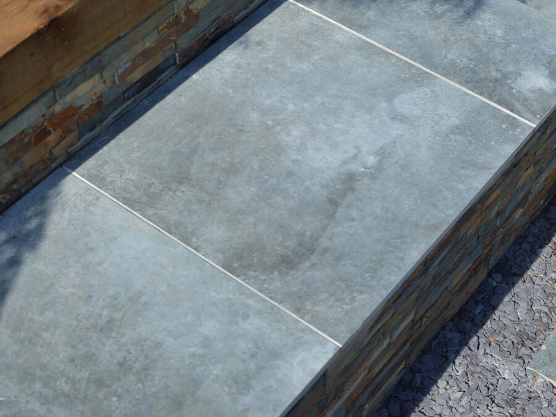 Acton Blue 900×600 Porcelain Paving from Miles Stone
