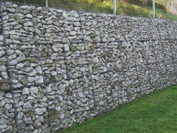 Gabion Stone Walling Close-up