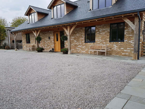 Silver Granite Chippings Driveway Hampshire